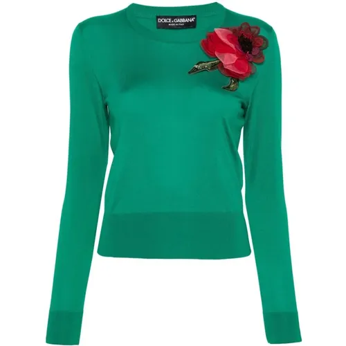 Stylish Sweater , female, Sizes: S - Dolce & Gabbana - Modalova