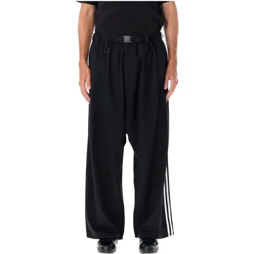 Schwarze Woll-Track-Pant-Hose,Lässige Moderne Sweatpants - Y-3 - Modalova