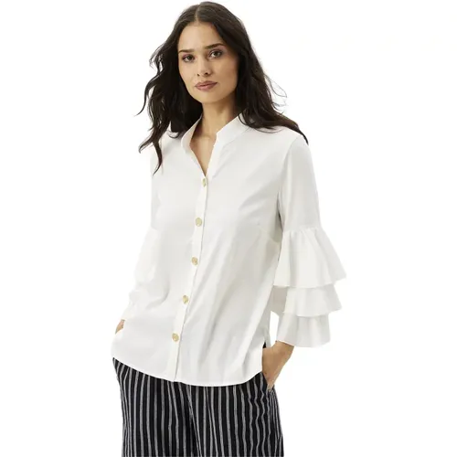 Elegant Shirt with Beautiful Sleeves , female, Sizes: L, XL, M - IN Front - Modalova