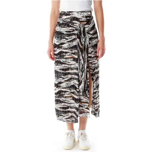 Zebra Print Wrap Style Skirt , Damen, Größe: L - Lala Berlin - Modalova