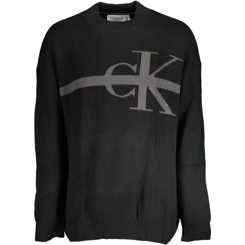 Round-neck Knitwear , male, Sizes: XL, M, 2XL, S, L - Calvin Klein - Modalova