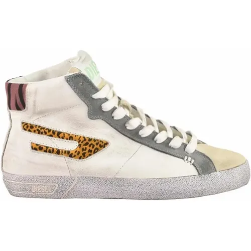 Fashionable Leather Sneakers for Women , female, Sizes: 8 UK, 7 UK, 6 UK, 3 UK - Diesel - Modalova