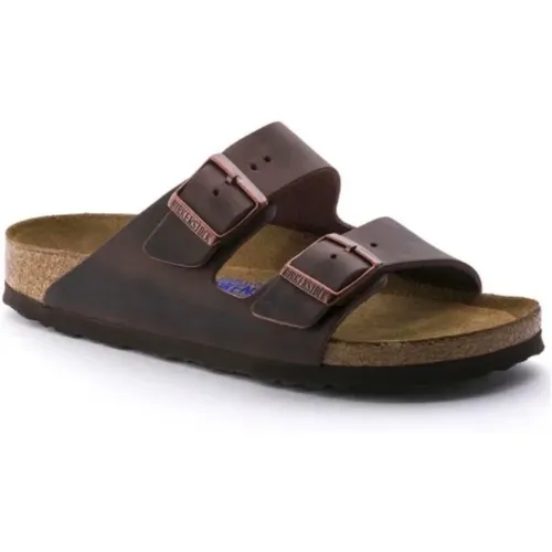 Sandals Arizona Soft Footbed Oiled Nubuck Leather , male, Sizes: 9 UK, 10 UK, 2 UK - Birkenstock - Modalova