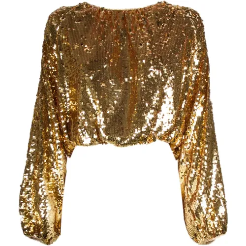 Pailletten Sweatshirt - Gold Jucca - Jucca - Modalova