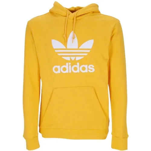 Leichte Kapuzenpullover in Active Gold/White , Herren, Größe: XL - Adidas - Modalova