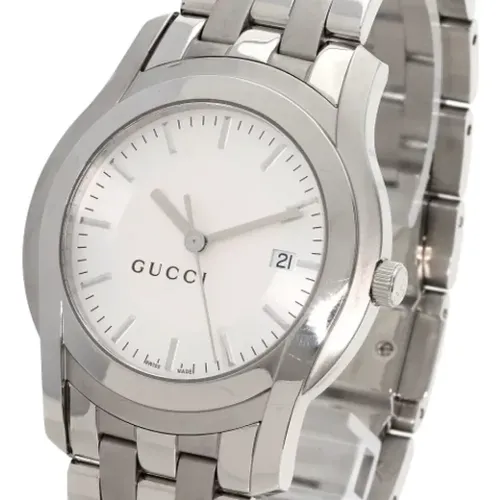 Pre-owned Stainless Steel watches , female, Sizes: ONE SIZE - Gucci Vintage - Modalova