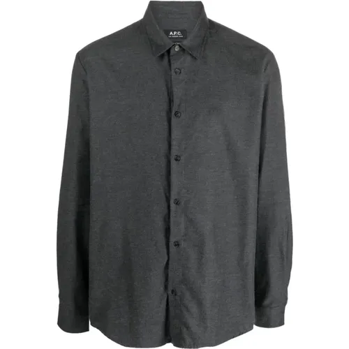 Cotton Shirt, 100% Cotton , male, Sizes: M, XL - A.p.c. - Modalova