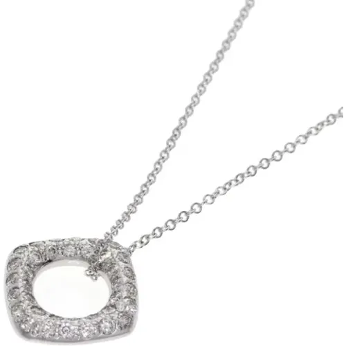 Pre-owned White Gold necklaces , female, Sizes: ONE SIZE - Tiffany & Co. Pre-owned - Modalova