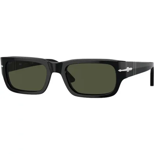 Green Lens Frame Sunglasses , male, Sizes: 58 MM - Persol - Modalova
