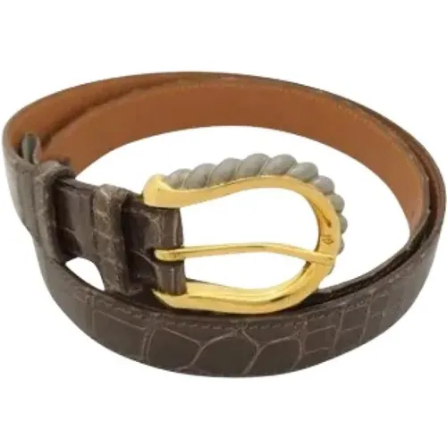 Pre-owned Leather belts , female, Sizes: ONE SIZE - Hermès Vintage - Modalova