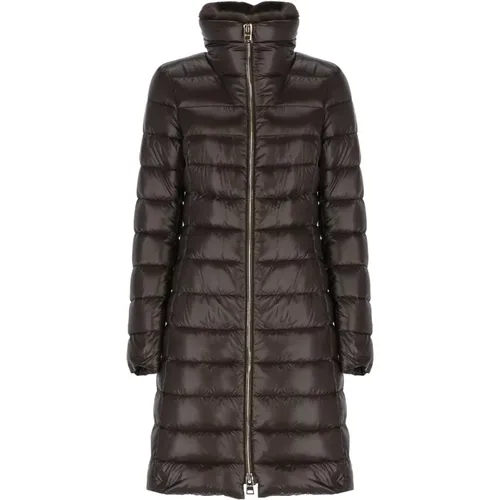 Quilted Down Jacket High Neck , female, Sizes: M, L, S - Herno - Modalova