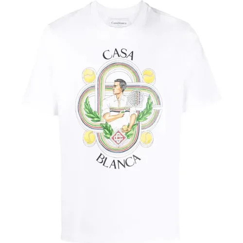 Le Joueur Printed T-shirt , male, Sizes: XL - Casablanca - Modalova