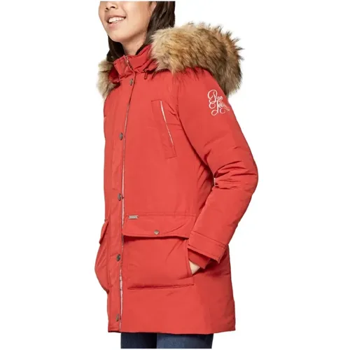 Rote Honey Jacke Wasserdicht Entendaunen - Pepe Jeans - Modalova