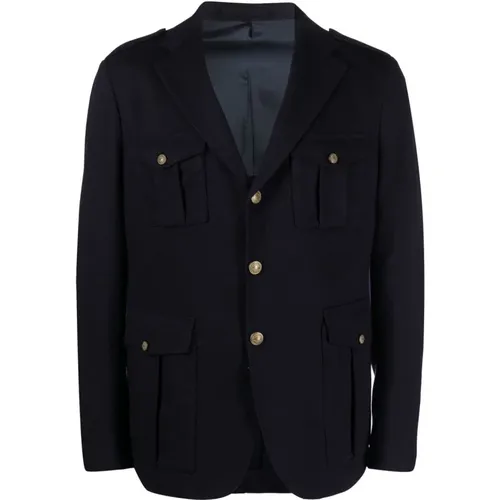 Blauer Woll-Casual-Blazer Eleventy - Eleventy - Modalova