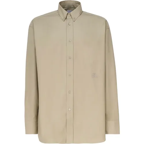 Stylish Cotton Elastan Shirts , male, Sizes: M, XL, L - Burberry - Modalova