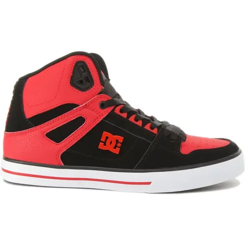 High Top Trainers Black Red Men , male, Sizes: 6 UK, 10 UK, 8 UK, 7 UK, 8 1/2 UK - DC Shoes - Modalova