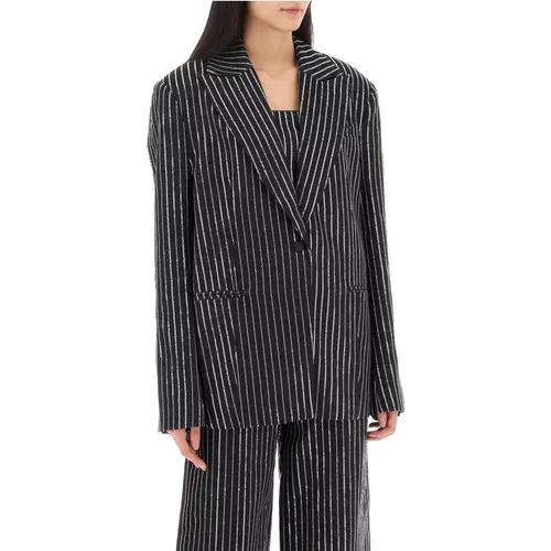 Blazer mit Paillettenstreifen - ROTATE Birger Christensen - Modalova