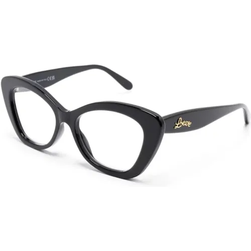 Schwarze Optische Brille Klassischer Stil,Braun/Havanna Optische Brille - Loewe - Modalova
