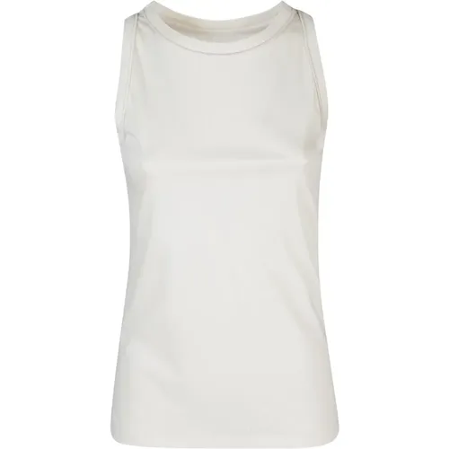 Sleeveless Tencel Cotton Top , female, Sizes: L - Eleventy - Modalova