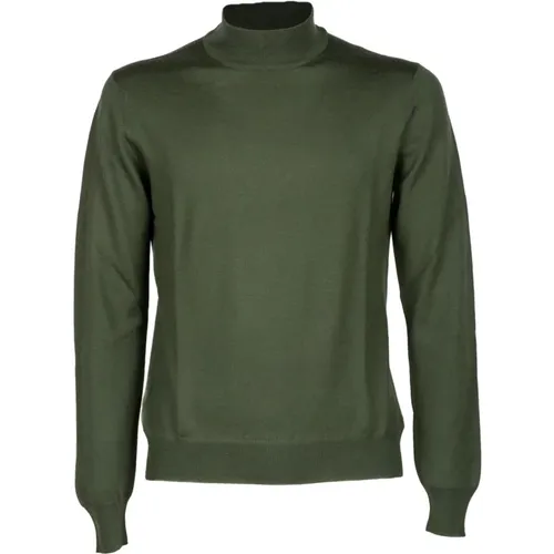 Militärgrüner Merinowollpullover , Herren, Größe: 3XL - Gran Sasso - Modalova