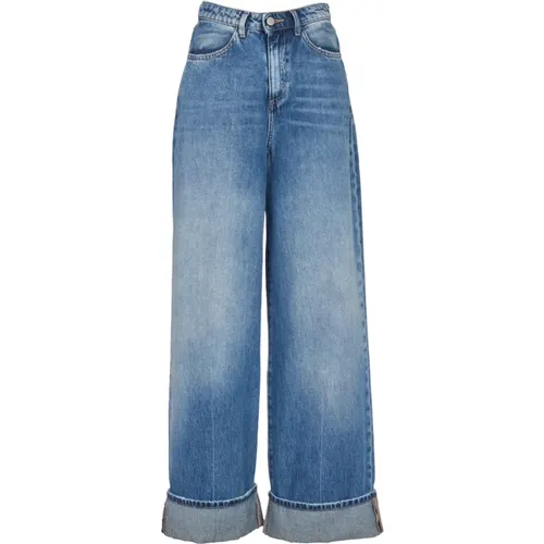 Classic Denim Jeans with Cuffs , female, Sizes: W28, W27, W25 - Icon Denim - Modalova