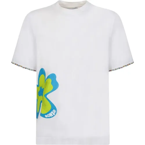 Herren T-Shirt mit Grafikdruck - Bonsai - Modalova