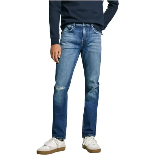 Slim Distressed Casual Jeans , Herren, Größe: W29 L32 - Pepe Jeans - Modalova