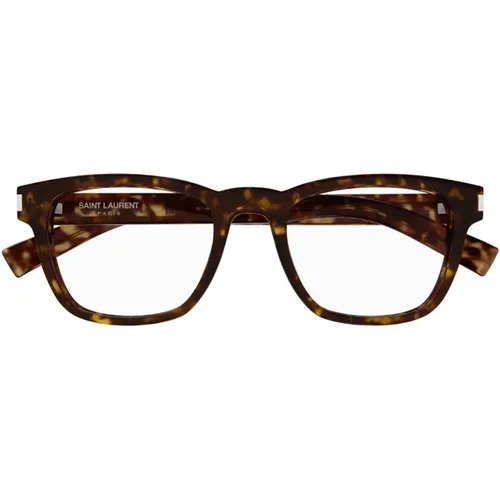 Square Frame Eyeglasses , male, Sizes: 52 MM - Saint Laurent - Modalova