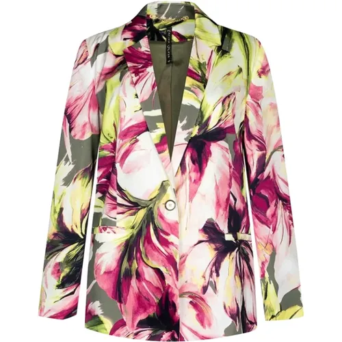Floral Print Viscose Jacket , female, Sizes: S, 2XS - Manila Grace - Modalova