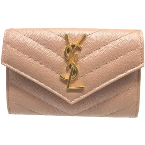 Pre-owned Leather wallets , female, Sizes: ONE SIZE - Yves Saint Laurent Vintage - Modalova