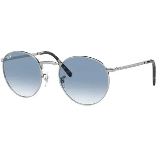 Silberne Runde Sonnenbrille , unisex, Größe: 53 MM - Ray-Ban - Modalova
