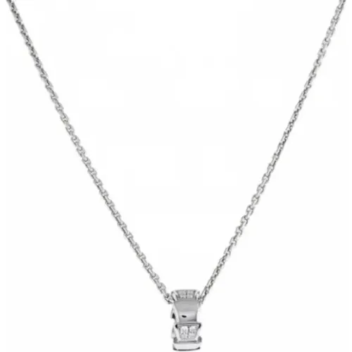 Pre-owned White Gold necklaces , female, Sizes: ONE SIZE - Bvlgari Vintage - Modalova