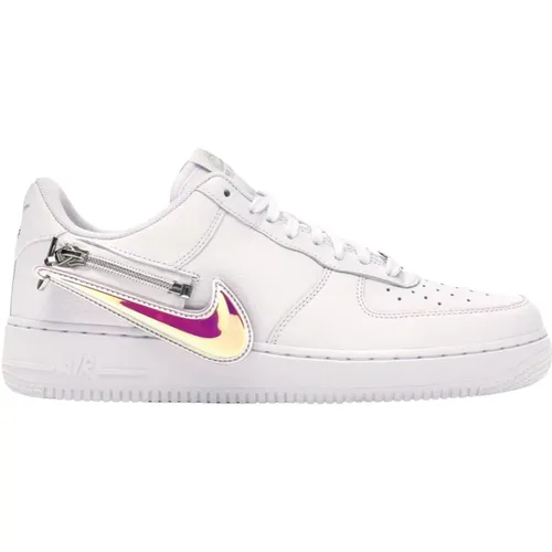 Limitierte Auflage Zip Swoosh Weiß , Herren, Größe: 45 EU - Nike - Modalova