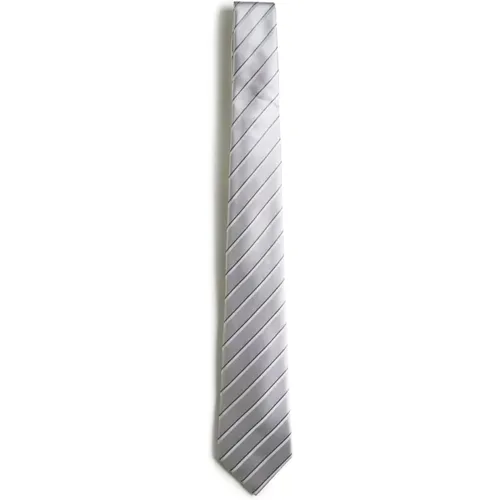 Elegant Grey Ties , male, Sizes: ONE SIZE - Giorgio Armani - Modalova