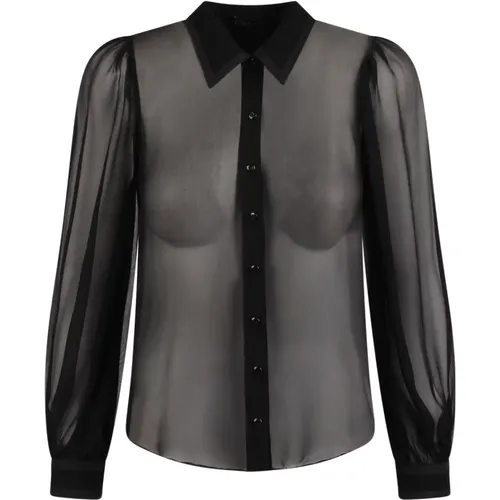 Transparent Wide Sleeve Shirt , female, Sizes: M, S - alice + olivia - Modalova