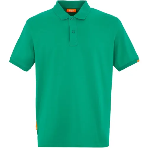 Stylisches Polo-Shirt für Männer , Herren, Größe: L - Suns - Modalova