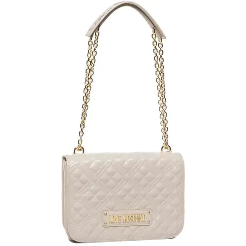 Quilted PU Shoulder Bag , female, Sizes: ONE SIZE - Love Moschino - Modalova