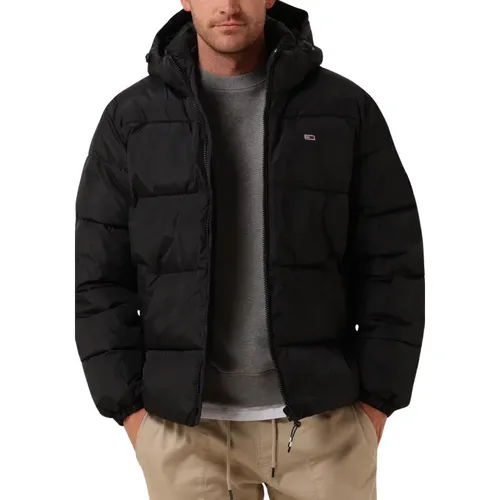 Herren Essential Puffer Jacke , Herren, Größe: L - Tommy Jeans - Modalova