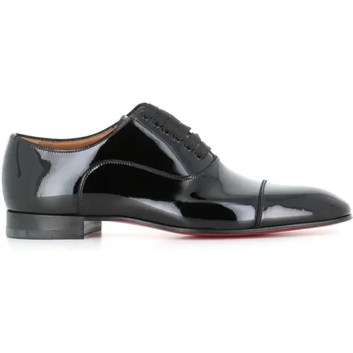 Oxford Flat Shoes Patent Leather , male, Sizes: 8 UK - Christian Louboutin - Modalova