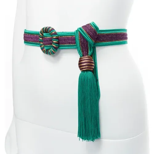 Pre-owned Fabric belts , female, Sizes: ONE SIZE - Yves Saint Laurent Vintage - Modalova