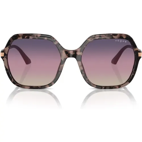 Stilvolle Sonnenbrille in Pink-Schildpatt - Vogue - Modalova