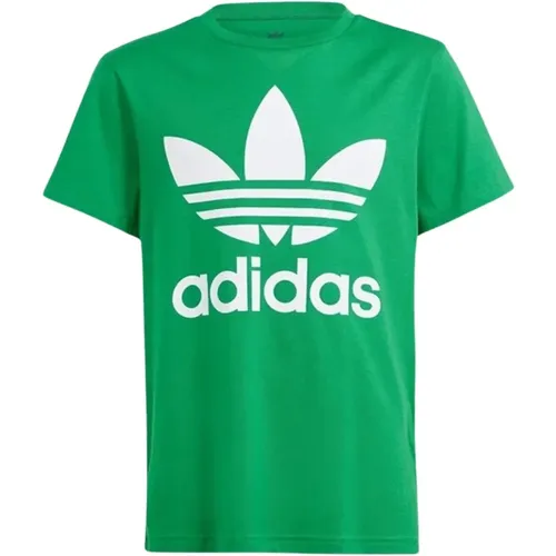 Grün Weißes Trefoil T-Shirt - adidas Originals - Modalova