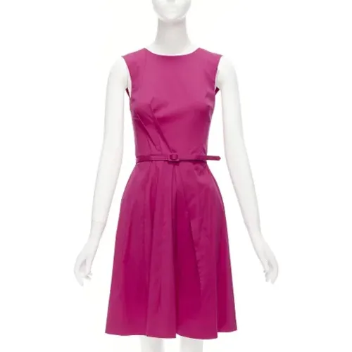 Pre-owned Cotton dresses , female, Sizes: XS - Oscar De La Renta Pre-owned - Modalova