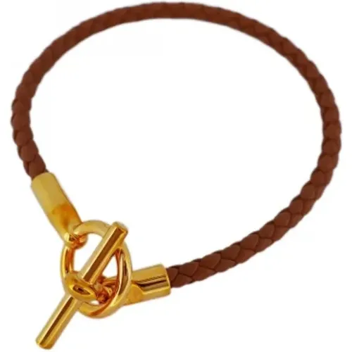 Pre-owned Leather bracelets , female, Sizes: ONE SIZE - Hermès Vintage - Modalova