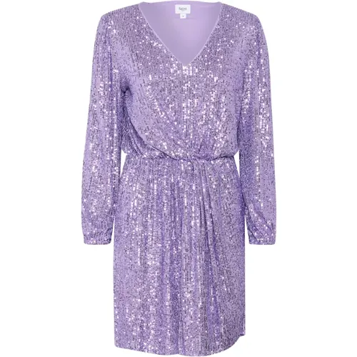 Elegant Xenirasz Dress Violet Tulip , female, Sizes: M, XL - Saint Tropez - Modalova