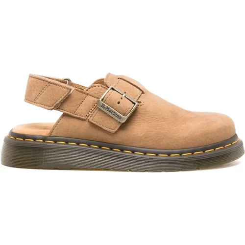 Nubuk Sandalen mit Gelben Nähten , Herren, Größe: 41 EU - Dr. Martens - Modalova