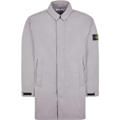 Single-Breasted Coats , Herren, Größe: M - Stone Island - Modalova