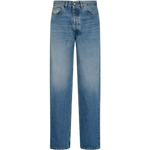 Blaue Denim Baumwoll Straight Leg Jeans , Herren, Größe: W32 - Maison Margiela - Modalova