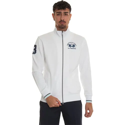 Stitched Logo Zip Sweatshirt , Herren, Größe: L - LA MARTINA - Modalova