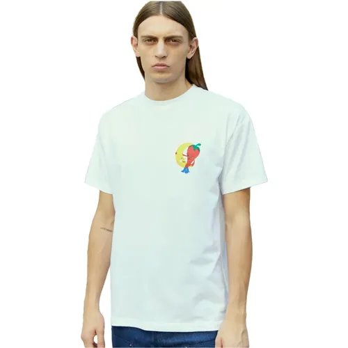 Baumwoll Logo Print T-Shirt , Herren, Größe: XS - SKY High Farm - Modalova